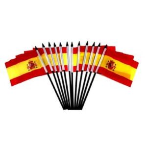 Spain Miniature Flags – 12 Pack