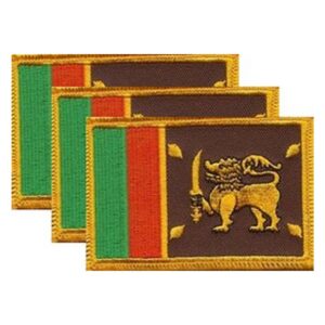 Sri Lanka Flag PatchPack of 3