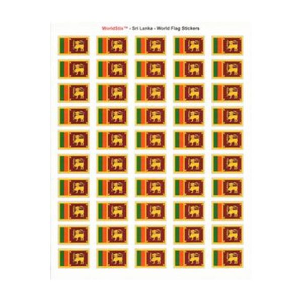 Sri Lanka Sheet of 50 Stickers