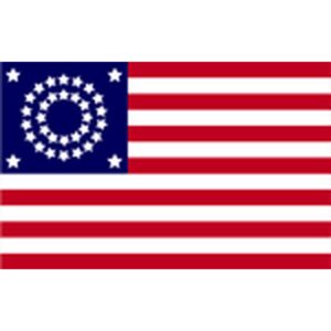 34 Star Circular US Flag