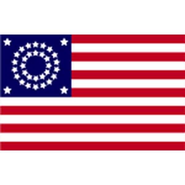34 Star Circular US Flag