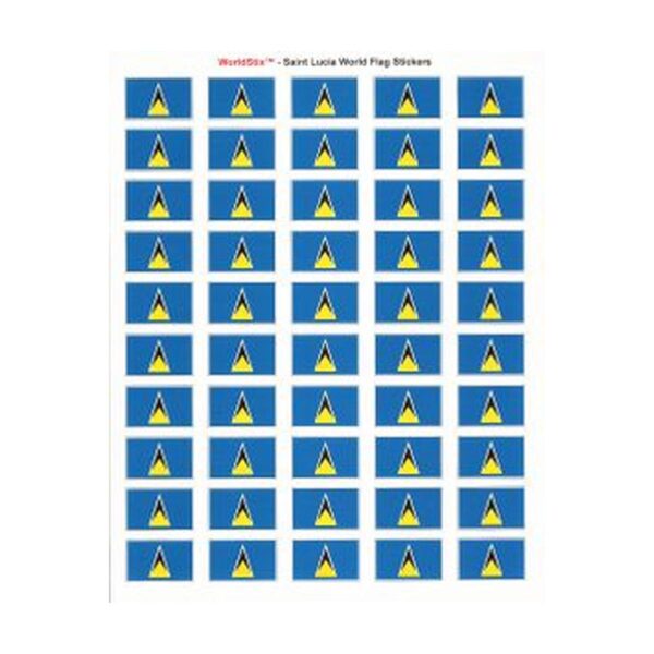St. Lucia Sheet of 50 Stickers