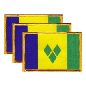 St Vincent Flag PatchPack of 3