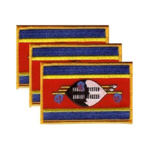 Swaziland Flag PatchPack of 3