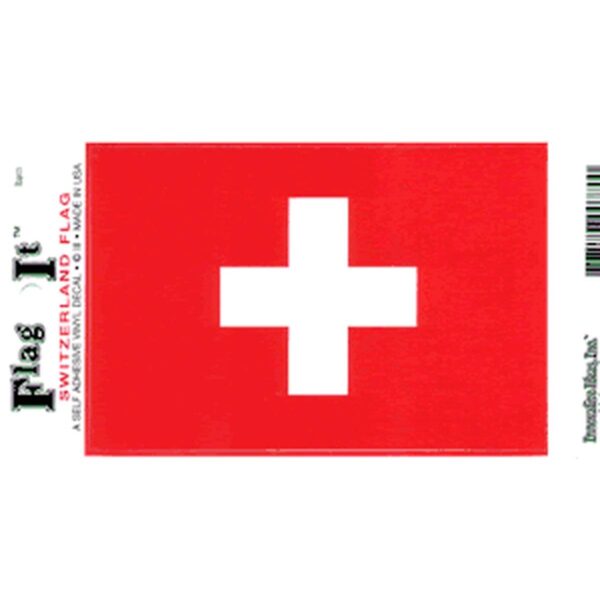 Switzerland Flag DecalPack of 6