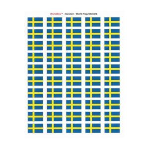 Sweden Sheet of 50 Stickers