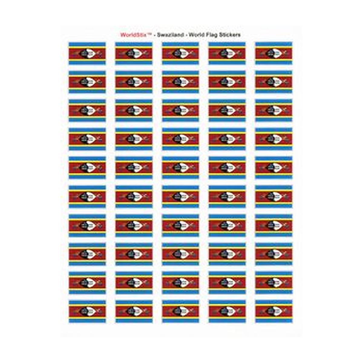 Swaziland Sheet of 50 Stickers