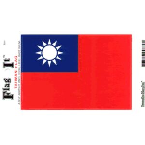 Taiwan Flag DecalPack of 6