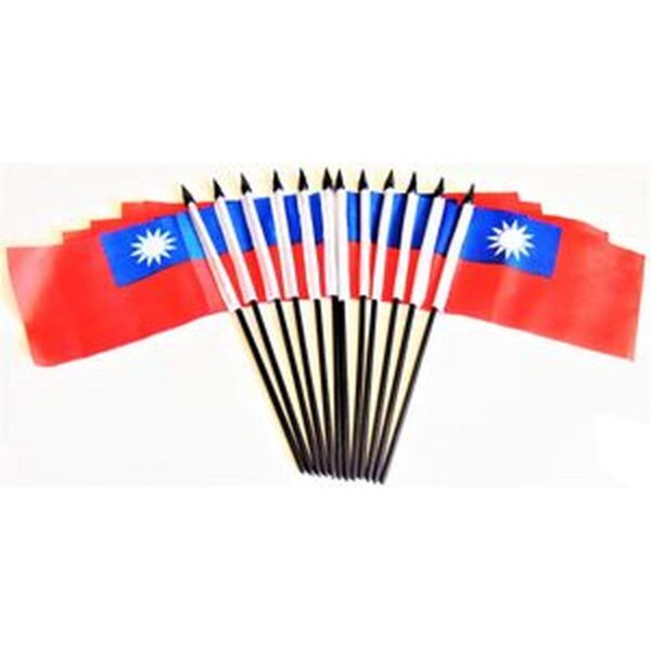 Taiwan Miniature Flags - 12 Pack