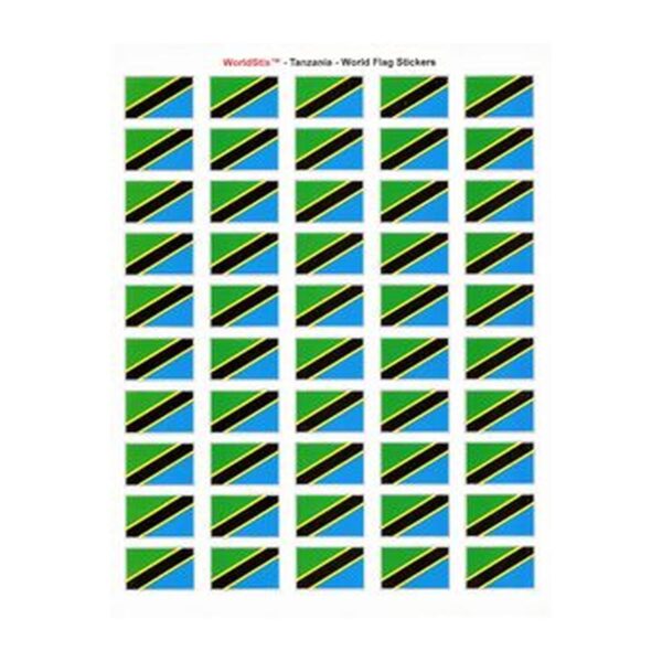 Tanzania Sheet of 50 Stickers