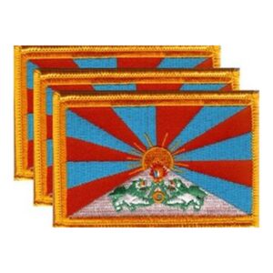 Tibet Flag PatchPack of 3