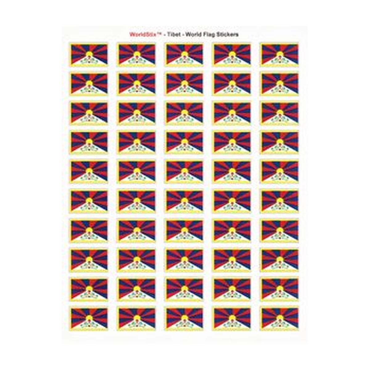 Tibet Sheet of 50 Stickers