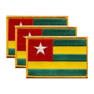 Togo Flag PatchPack of 3