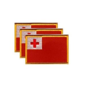 Tonga Flag PatchPack of 3