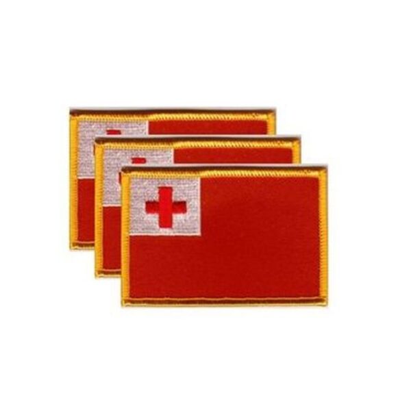Tonga Flag PatchPack of 3
