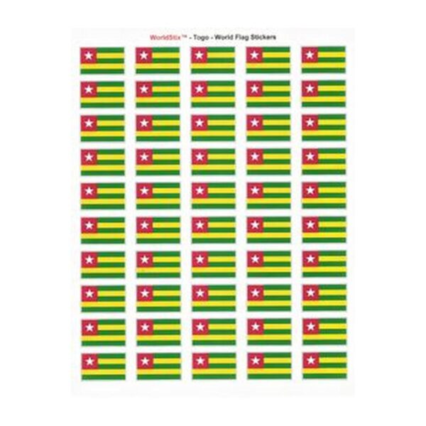Togo Sheet of 50 Stickers