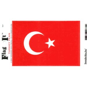 Turkey Flag DecalPack of 6