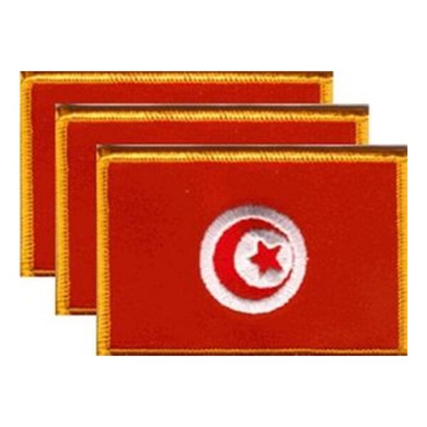 Tunisia Flag PatchPack of 3