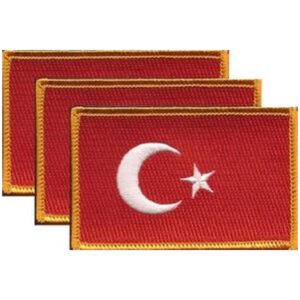 Turkey Flag PatchPack of 3