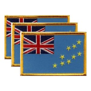 Tuvalu Flag PatchPack of 3