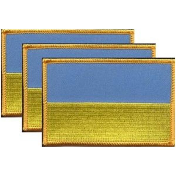 Ukraine Flag PatchPack of 3