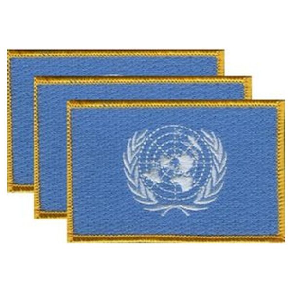 United Nations Flag PatchPack of 3