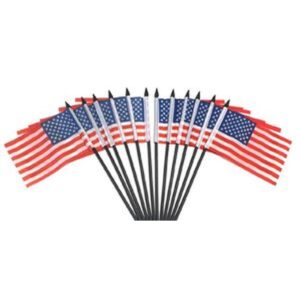 United States Polyester Miniature Flags – 12 Pack