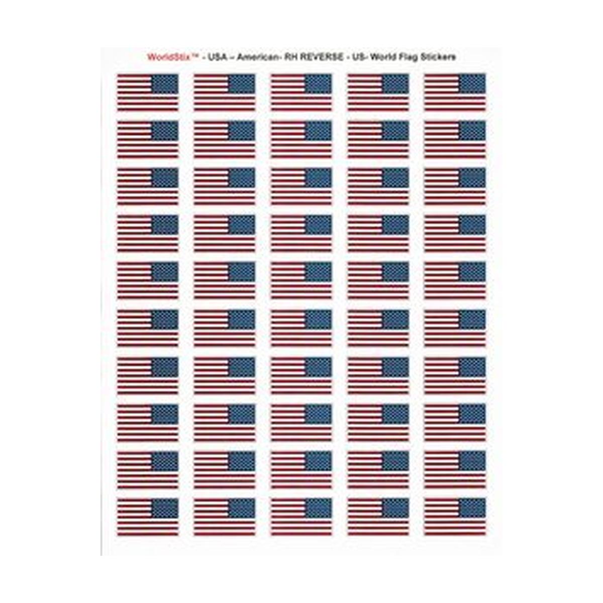 United States Right Hand Sheet of 50 Stickers
