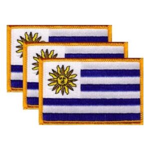 Uruguay Flag PatchPack of 3