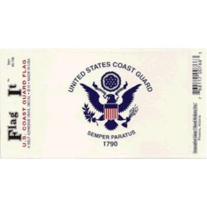 US Coast Guard Flag DecalPack of 6
