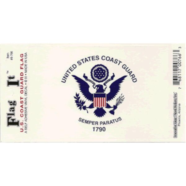 US Coast Guard Flag DecalPack of 6
