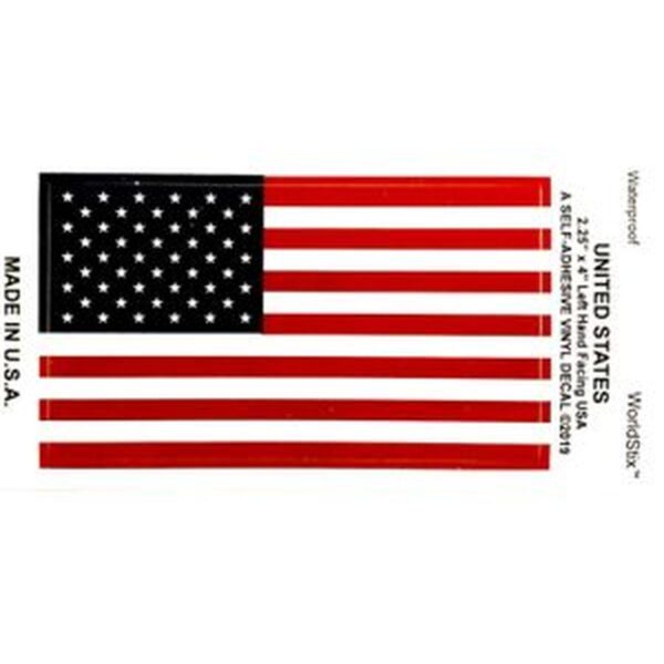 Wholesale American Flag Vinyl Decal 2 3/8" x 4" - Pack of 25