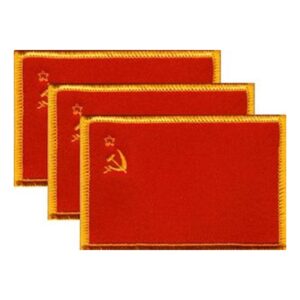 USSR Flag PatchPack of 3