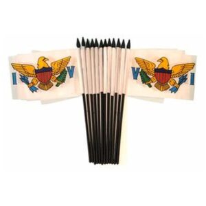 US Vigin Islands Miniature Flags – 12 Pack