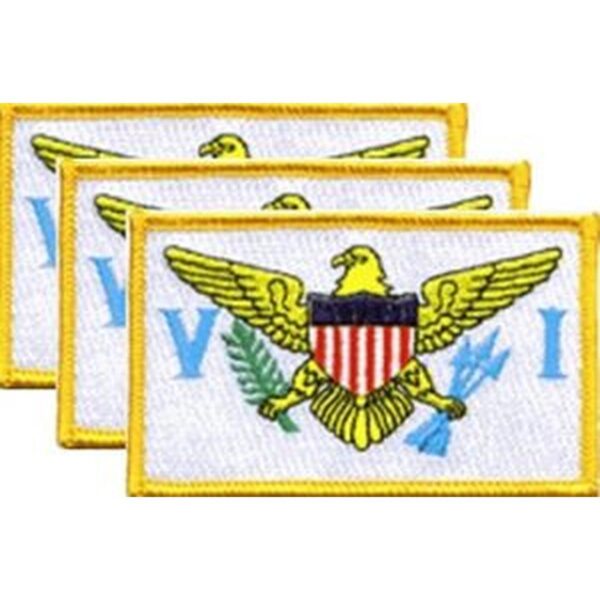 US Virgin Islands Flag PatchPack of 3