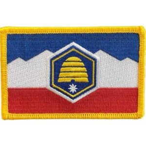 Utah Flag Patch – New 2024 Version – Pack of 3