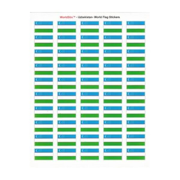Uzbekistan Sheet of 50 Stickers