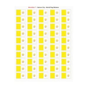 Vatican City Sheet of 50 Stickers