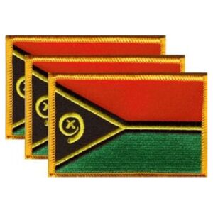 Vanuatu Flag PatchPack of 3