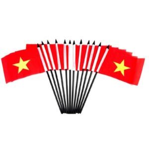 Vietnam Miniature Flags – 12 Pack