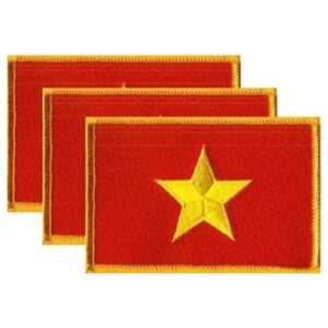 Vietnam Flag PatchPack of 3