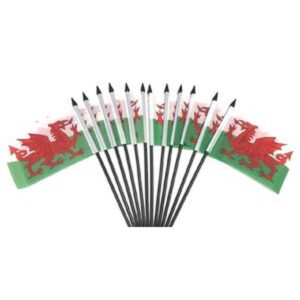 Wales Miniature Flags – 12 Pack