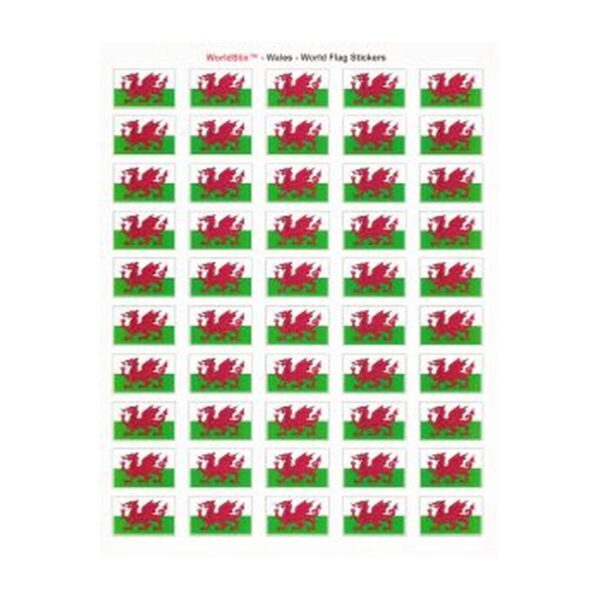 Wales Sheet of 50 Stickers