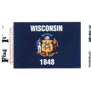 Wisconsin Flag DecalPack of 6