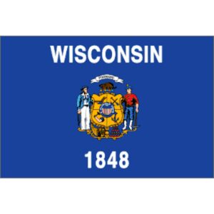 Wisconsin Polyester Flag