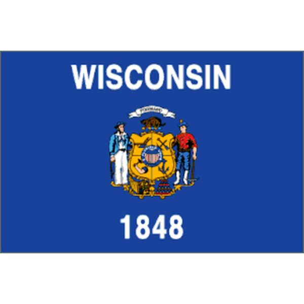 Wisconsin Polyester Flag