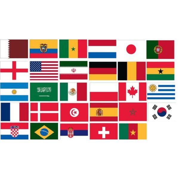 World Cup Flag Set - 32 Flags