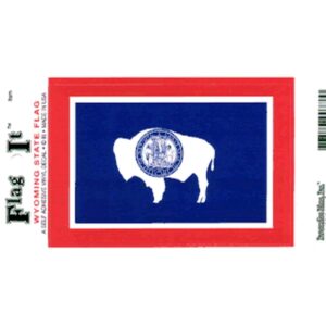 Wyoming Flag DecalPack of 6