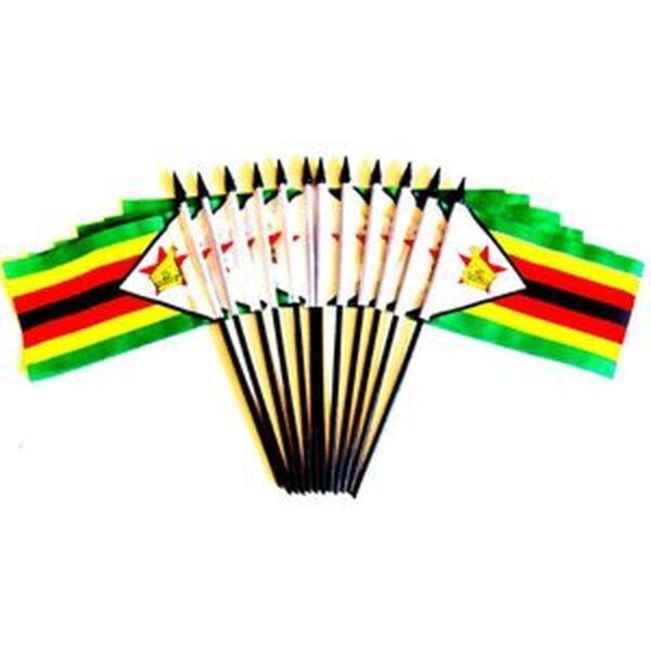 Zimbabwe Miniature Flags - 12 Pack