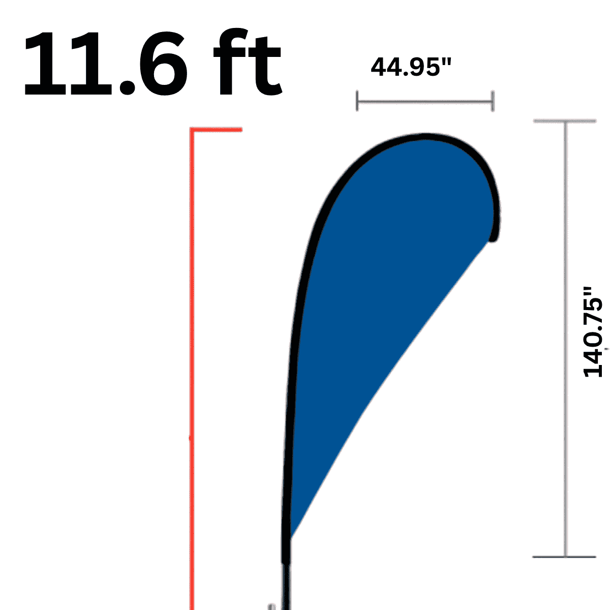 11.6ft feather flag